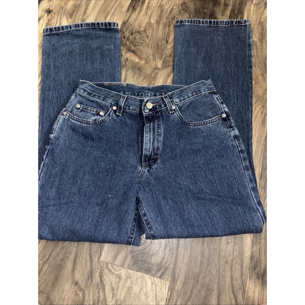 Straight Leg Jeans Lee Size 11 Med Vintage Medium Wash Womens Denim Pants